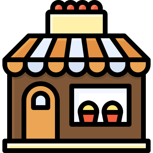 Bakery shop shop commerce and shopping cake icon
