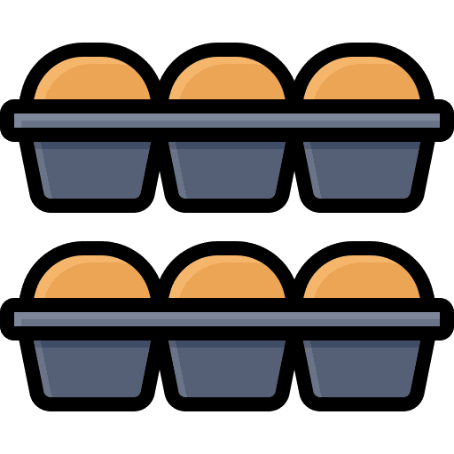 Baking tray baked bun baking tray icon