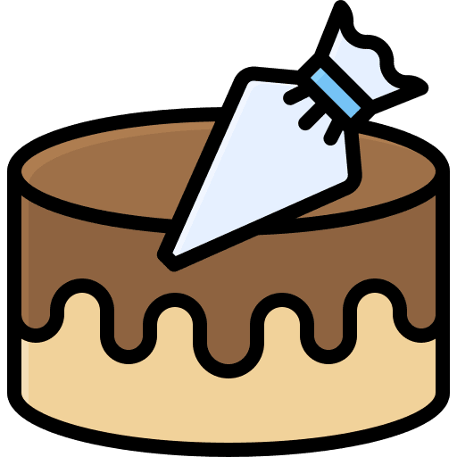 Cake piping food food and restaurant icon