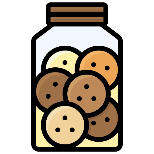 Cookie jar bakery cookie jar food icon