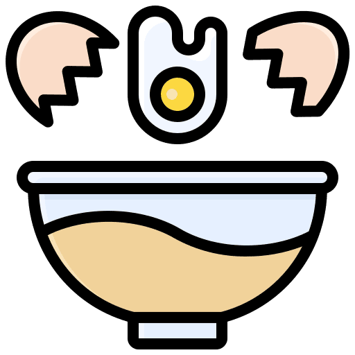 Egg breaking eggs crack icon