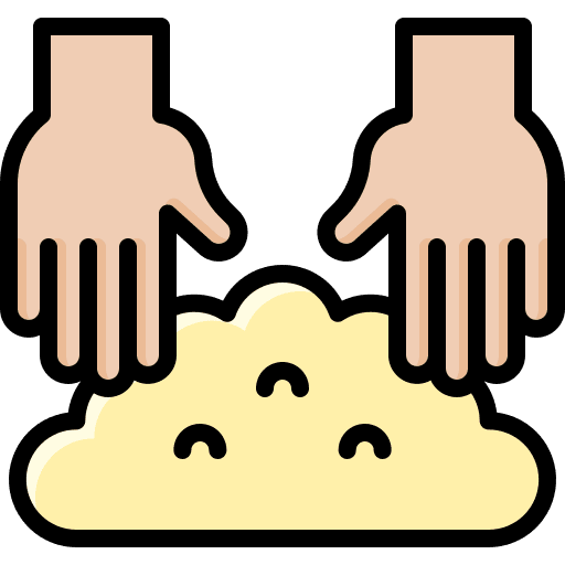 Knead bakery cook knead icon