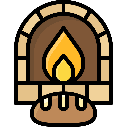 Stone oven fire miscellaneous cook icon