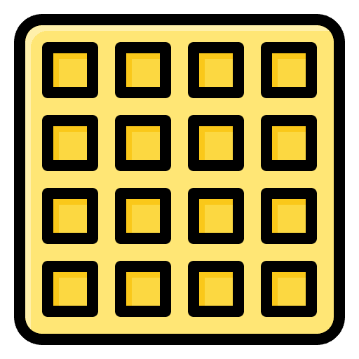 Waffle waffles sweet bakery icon