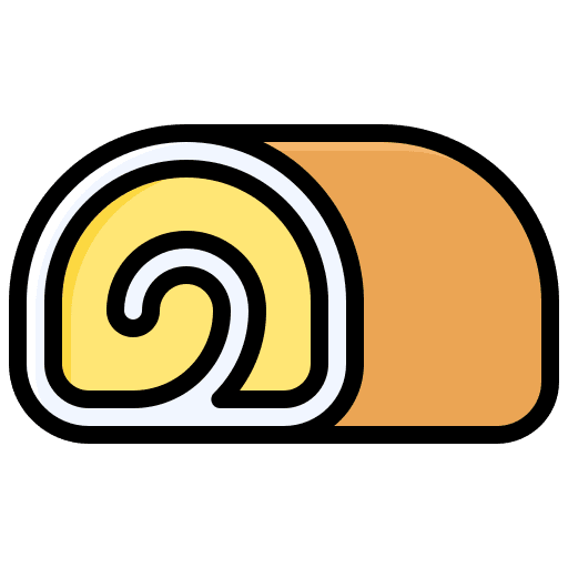 Swiss roll roll swiss roll food and restaurant icon