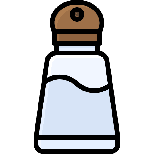 Salt seasoning chef bottle icon
