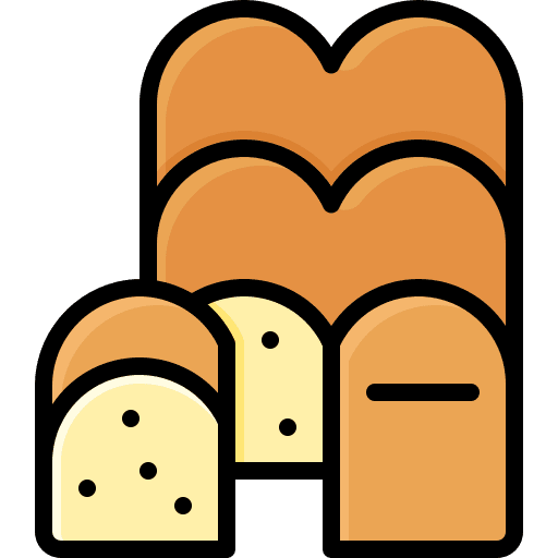 Bread bread tasty bakery icon