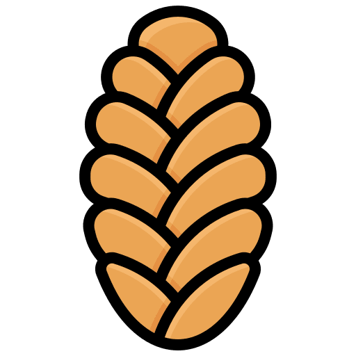 Challah handmade bread food and restaurant icon
