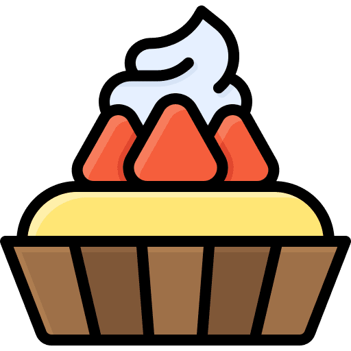 Cupcake strawberry bakery dessert icon