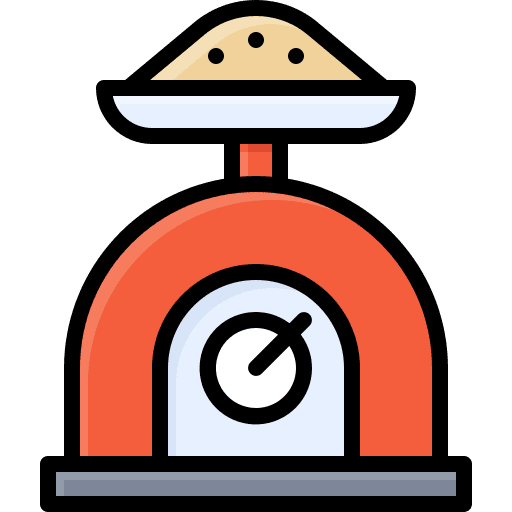 Food scale scale cooking furniture and household icon