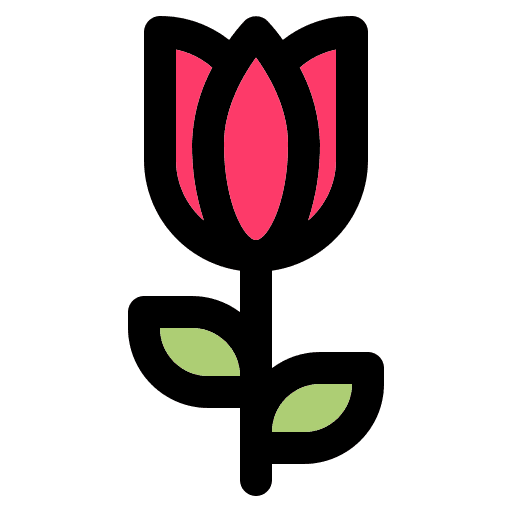 Tulip flower ecology environment icon