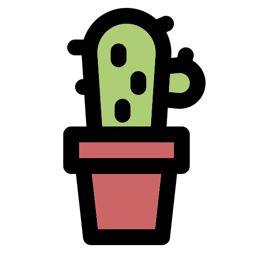 Cactus nature plant pot decoration icon Cactus nature plant pot decoration icon