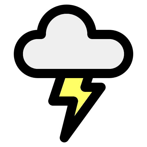 Storm forecast thunderbolt thunderstorm icon Storm forecast thunderbolt thunderstorm icon