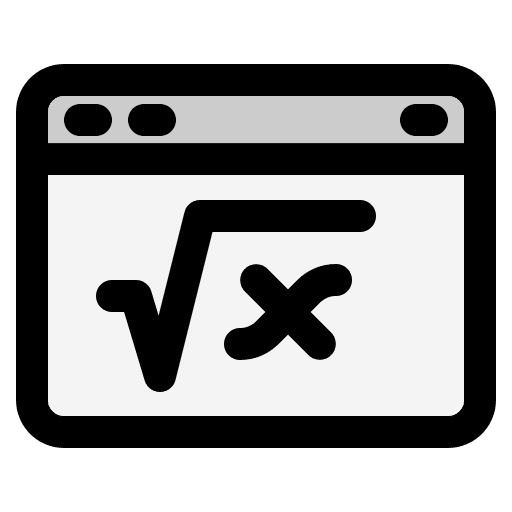 Math online learning education online class icon