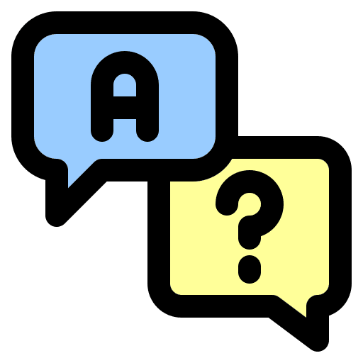 Question conversation question online class icon