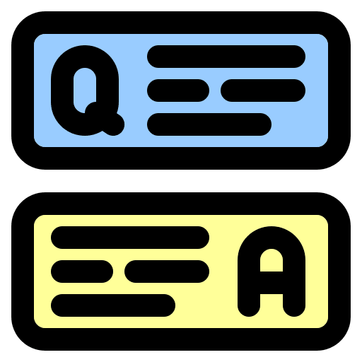 Question online class question answer icon Question online class question answer icon