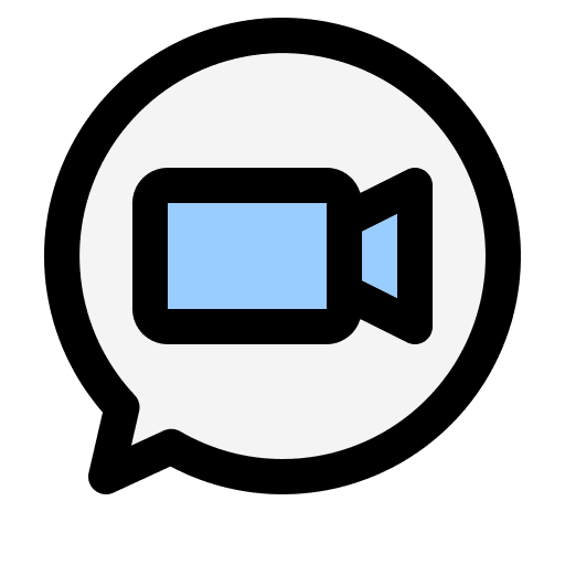 Video call e learning video call online class icon
