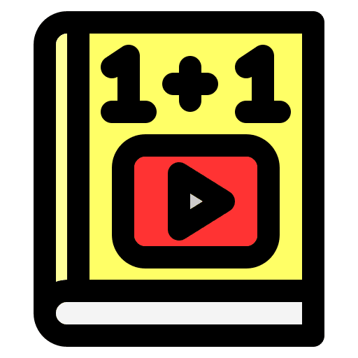 Video tutorial maths education online learning icon Video tutorial maths education online learning icon