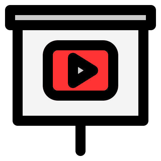 Video tutorial music and multimedia school online learning icon Video tutorial music and multimedia school online learning icon