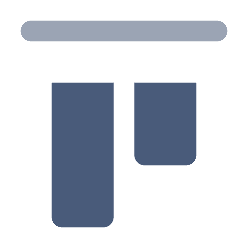 Align top alignment design ui icon Align top alignment design ui icon