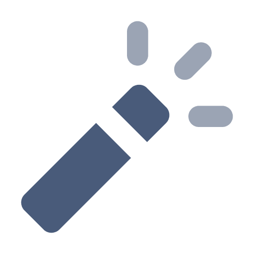 Magic wand ui art and design wizard icon Magic wand ui art and design wizard icon