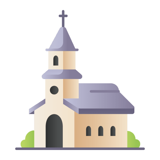 Church cultures church landmark icon
