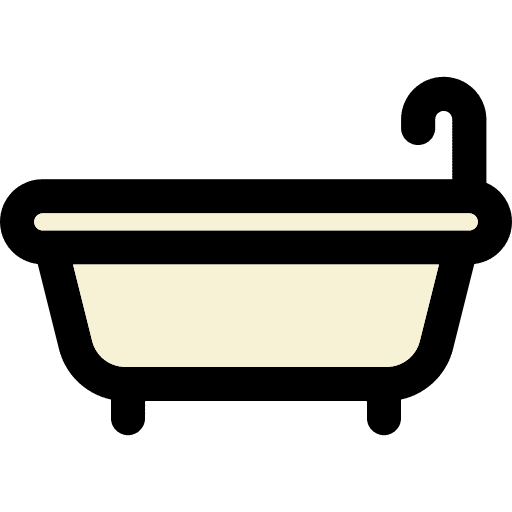 Bath tub hygienic wellness hygiene icon