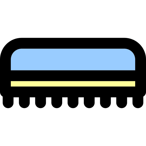 Brush hygienic clean furniture and household icon Brush hygienic clean furniture and household icon