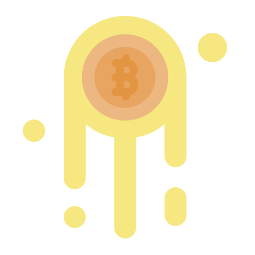 Bitcoin digital money digital currency stack icon