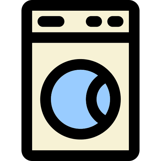 Washing machine washing clothes furniture and household clothes icon Washing machine washing clothes furniture and household clothes icon
