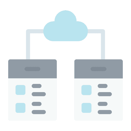 Data data storage networking icon
