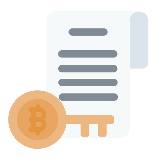 Key key cryptocurrency business and finance icon