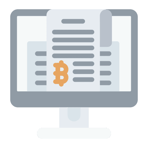 News cryptocurrency finances stock icon