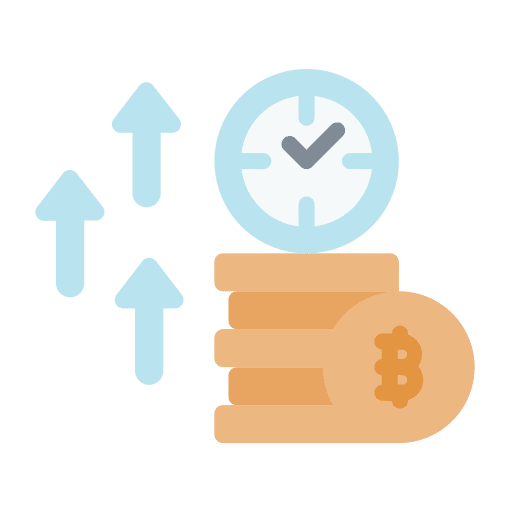 Rise investment stock financial icon