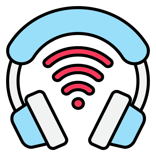 Headphones wireless headphone quaver icon