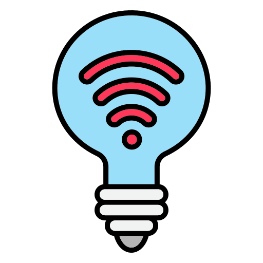 Light bulb light bulb smart home wireless lighting icon Light bulb light bulb smart home wireless lighting icon