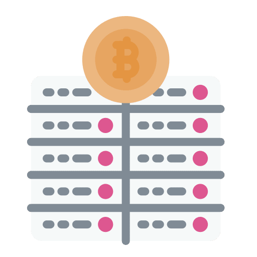 Server currency bitcoin payment method icon