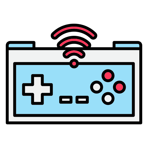 Controller gaming wireless video game icon Controller gaming wireless video game icon