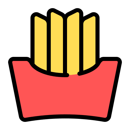 French fries food and restaurant french potatoes junk food icon