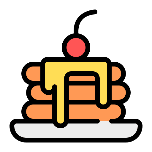 Pancake cherry food pancake icon
