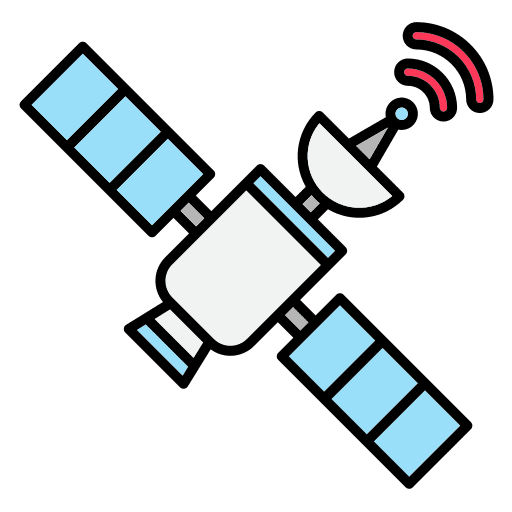 Satellite technology wireless electronics icon Satellite technology wireless electronics icon
