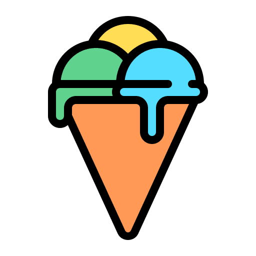 Ice cream cone food and restaurant summer sweet icon Ice cream cone food and restaurant summer sweet icon