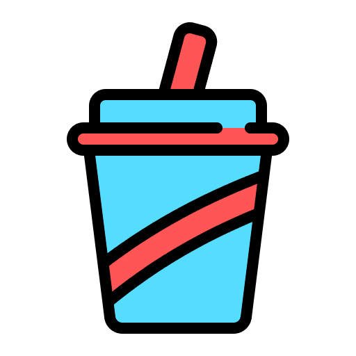 Soft drink beverage food and restaurant straw icon Soft drink beverage food and restaurant straw icon