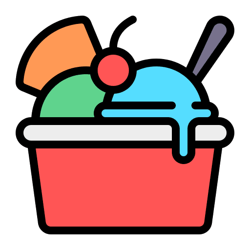 Sundae scoops sundae ice cream icon Sundae scoops sundae ice cream icon