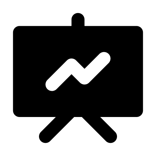 Analytics statistics graphic monitor icon