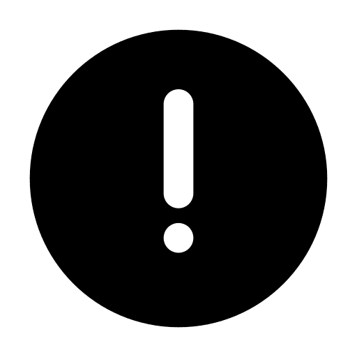 Error warning ui attention icon