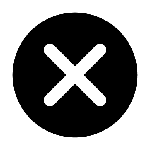 Incorrect wrong incorrect delete icon