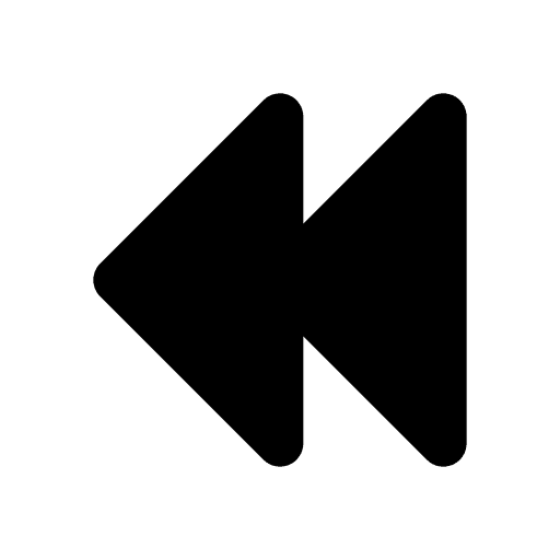 Rewind multimedia option arrows ui icon