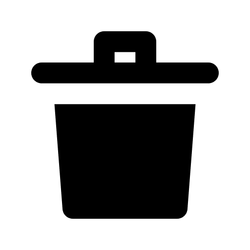 Delete ui waste garbage icon