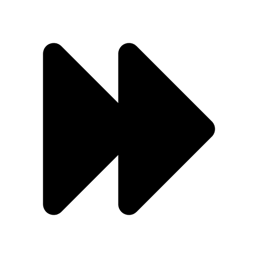 Fast forward video player music player interface icon